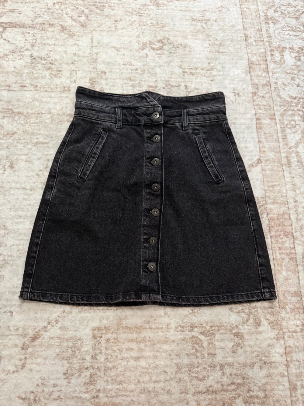 Anthropologie Pilcro High Waist Button Down Skirt